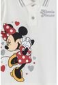 Camiseta Tipo Polo De Minnie Mouse Marfil Para Niña 2T A 5T 2T de Disney