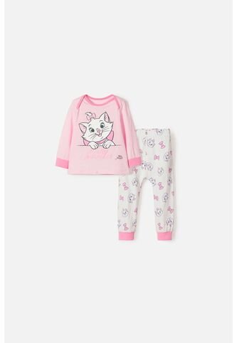 Pijama De La Gata Marie Multicolor Para Bebé Niña 9-12 Disney