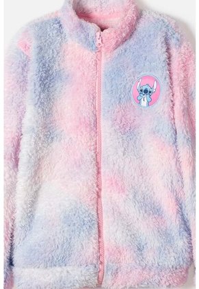 Buzo De Stitch Con Cierre Multicolor Para Niña 6