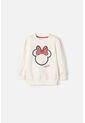 Buzo De Minnie Mouse Cerrado Marfil Para Niña 2T A 5T 4T de Disney