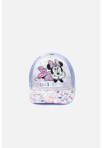 Gorra De Minnie Mouse Rosada Y Lila Para Niña U Disney