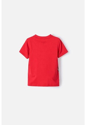 Camiseta De Cars Manga Corta Rojo Para Niño 2T A 5T 3T