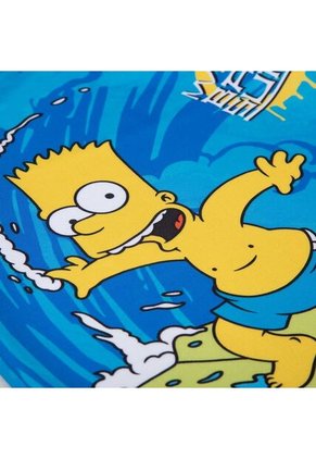 Camiseta De Baño Simpsons Manga Larga Amarillo Y Azul Para Niño 6