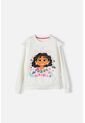 Buzo De Encanto Con Cuello Redondo Blanco Para Niña 10 de Disney