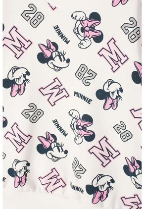 Conjunto De Minnie Mouse Con Buzo Marfil Para Niña 4