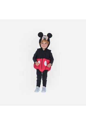 Conjunto De Mickey Mouse X3 Prendas Negro Para Bebé Niño 12-18