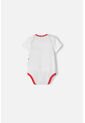 Body De Minnie Mouse Manga Corta Marfil Y Rojo Para Bebé Niña 6-9 de Disney
