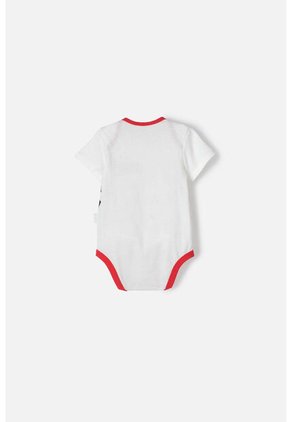 Body De Minnie Mouse Manga Corta Marfil Y Rojo Para Bebé Niña 6-9