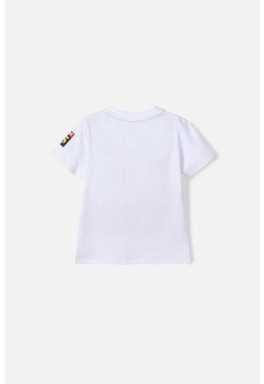 Camiseta De Cars Manga Corta Blanca Para Niño 2T A 5T 4T