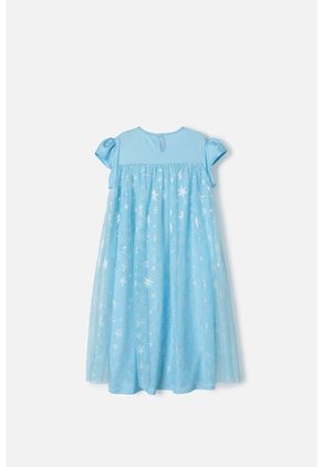 Pijama De Frozen Azul Manga Sisa Con Bolero Para Niña 6
