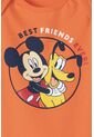 Body De Mickey Mouse Naranja Manga Corta Para Bebé Niño 3-6 de Disney