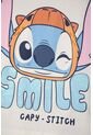 Camiseta De Stitch Y Capybara Manga Corta Marfil Para Niña 4 de Disney