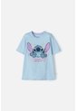 Camiseta De Stich Azul Con Brillo Para Niña 12 de Disney