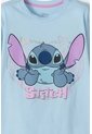 Camiseta De Stich Azul Con Brillo Para Niña 12 de Disney