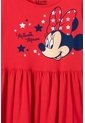Vestido De Minnie Mouse Manga Sisa Rojo Para Niña 8 de Disney
