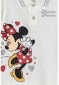 Camiseta Tipo Polo De Minnie Mouse Marfil Para Niña 2T A 5T 5T de Disney
