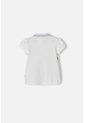 Camiseta Tipo Polo De Minnie Mouse Marfil Para Niña 2T A 5T 5T de Disney