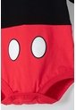 Body De Mickey Mouse Manga Corta Rojo Con Negro Para Bebé Niño 9-12 de Disney