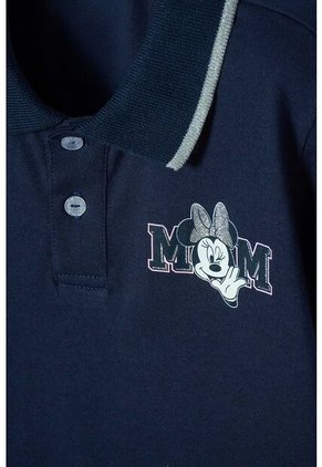 Camiseta De Minnie Mouse Azul Tipo Polo Para Niña 6
