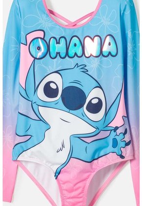 Vestido De Baño De Stitch  Manga Larga Multicolor Para Niña 10
