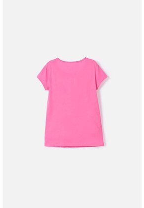 Camiseta De Mickey Mouse Manga Corta Rosada Para Niña 4