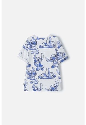 Camiseta De Stitch Multicolor Manga Corta Para Niña 10