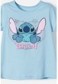 Camiseta De Stitch Azul Icónica Para Niña 2T A 5T 4T de Disney
