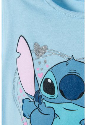 Camiseta De Stitch Azul Icónica Para Niña 2T A 5T 4T