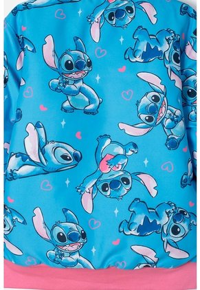 Chaqueta De Stitch Azul Con Cierre Para Niña 4