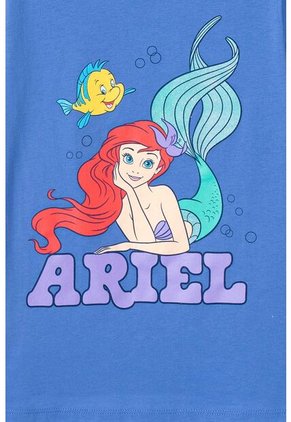 Camiseta De La Sirenita Manga Corta Morada Para Niña 6