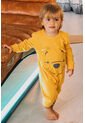 Pijama De Winnie The Pooh Mostaza Manga Larga Para Bebé Género Neutro 3-6 de Disney