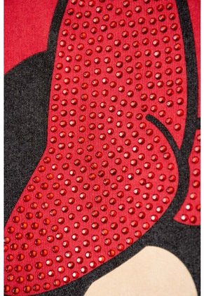 Camiseta De Minnie Mouse Manga Corta Rojo Para Niña 8