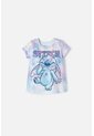 Camiseta De Stitch Multicolor Manga Corta Para Niña 2T A 5T 4T de Disney