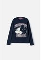 Buzo De Minnie Mouse Azul Estampado En Frente Para Niña 4 de Disney