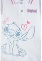Camiseta Tipo Polo De Stitch Blanca Tipo Polo Para Niña 8 de Disney