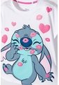 Pijama De Stitch Blanca De Pantalón Largo Para Niña 8 de Disney