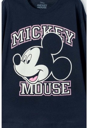 Buzo De Minnie Mouse Azul Estampado En Frente Para Niña 4