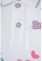 Camiseta Tipo Polo De Stitch Blanca Tipo Polo Para Niña 8 de Disney