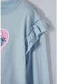 Camiseta De Stitch Azul Manga Larga Para Niña 2T A 5T 4T de Disney