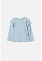 Camiseta De Stitch Azul Manga Larga Para Niña 2T A 5T 4T de Disney
