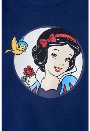 Buzo De Blancanieves Azul Estampado En Frente Para Niña 8