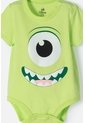 Body De Monsters University Verde Con Ajuste En Entrepierna Para Bebé Niño 12-18 de Disney