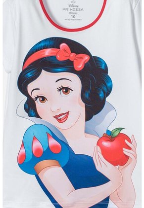 Pijama De Blancanieves Blanca Y Azul De Pantalón Largo Para Niña 6