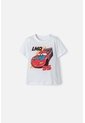 Camiseta De Cars Manga Corta Blanca Para Niño 2T A 5T 5T de Disney