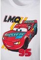 Camiseta De Cars Manga Corta Blanca Para Niño 2T A 5T 5T de Disney