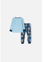 Pijama Pato Donald Con Pantalón Largo Azul Para Bebé Niño 6-9 de Disney