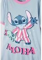 Pijama De Stitch Azul Tipo Batola Para Niña 12 de Disney