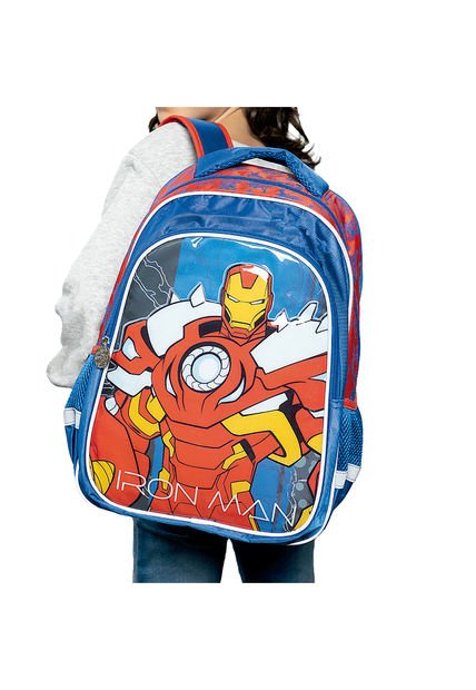 Morral Iron Man Azul Para Niño Disney