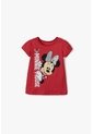 Camiseta De Minnie Mouse Roja Manga Corta Para Niña 2T A 5T 4T de Disney