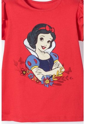 Camiseta De Blancanieves Roja Con Bolero En Manga Para Niña 2T A 5T 4T